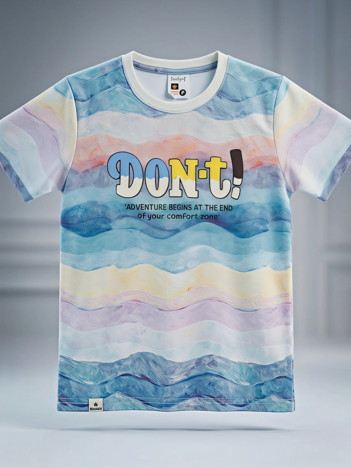 Boys Blue Graphic Print Crew Neck T-Shirt