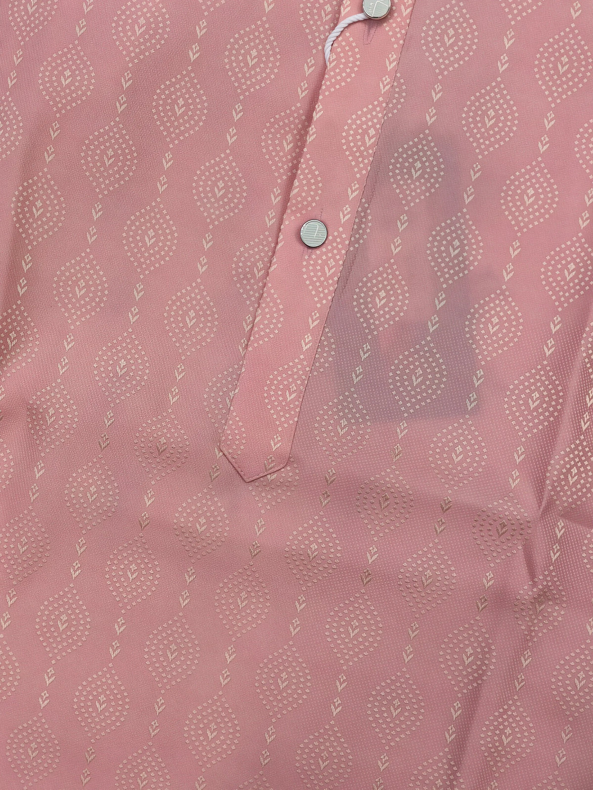 Pink Solid Kurta Pajama Set for Boys