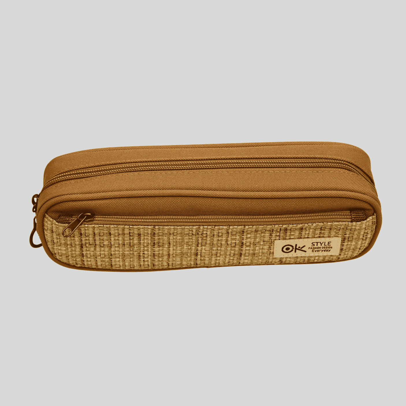 RS Pouch SINGLE ZIP Free Size - Brown