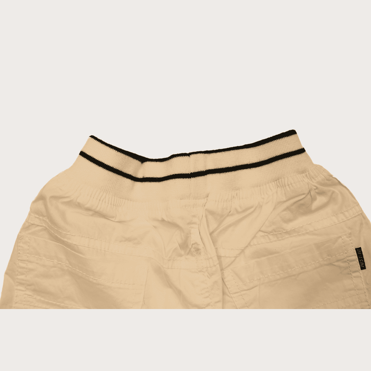 Boys Casual Plain Cotton Shorts Full Elastic - White