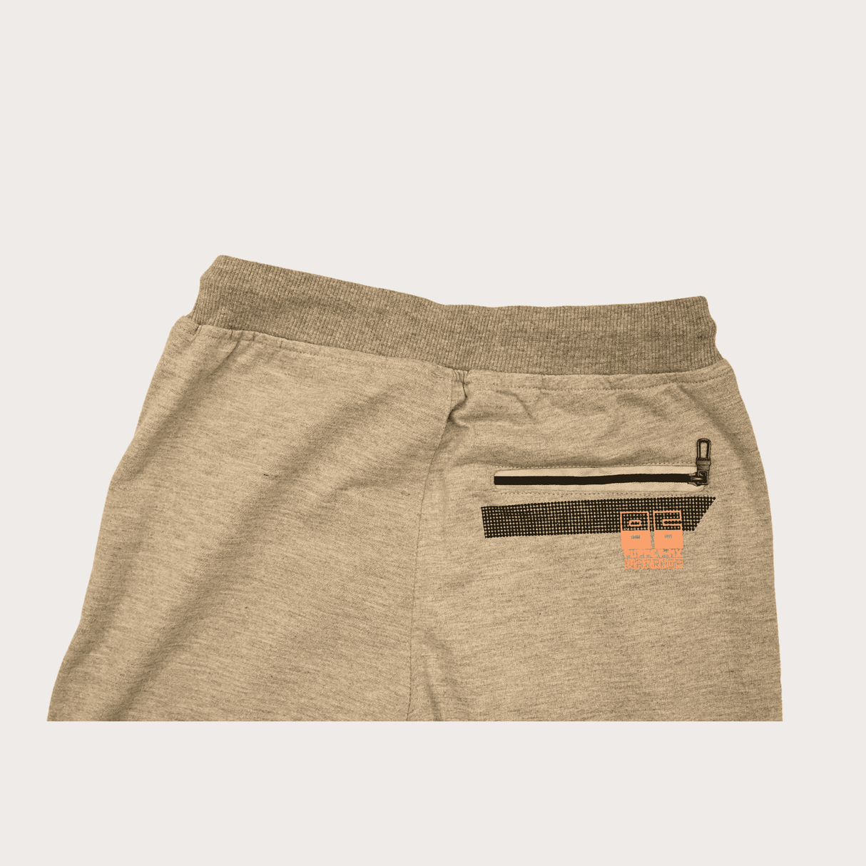 Boys Leisure Plain Elastic Waist Track Pant With Rib - L.Grey