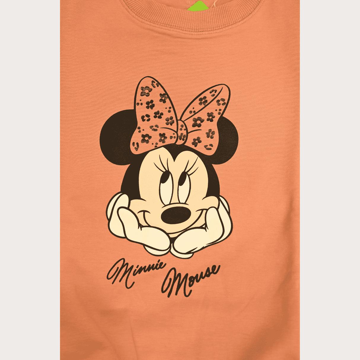 Girls Casual Printed Full Sleeves Track Pant Set - Peach