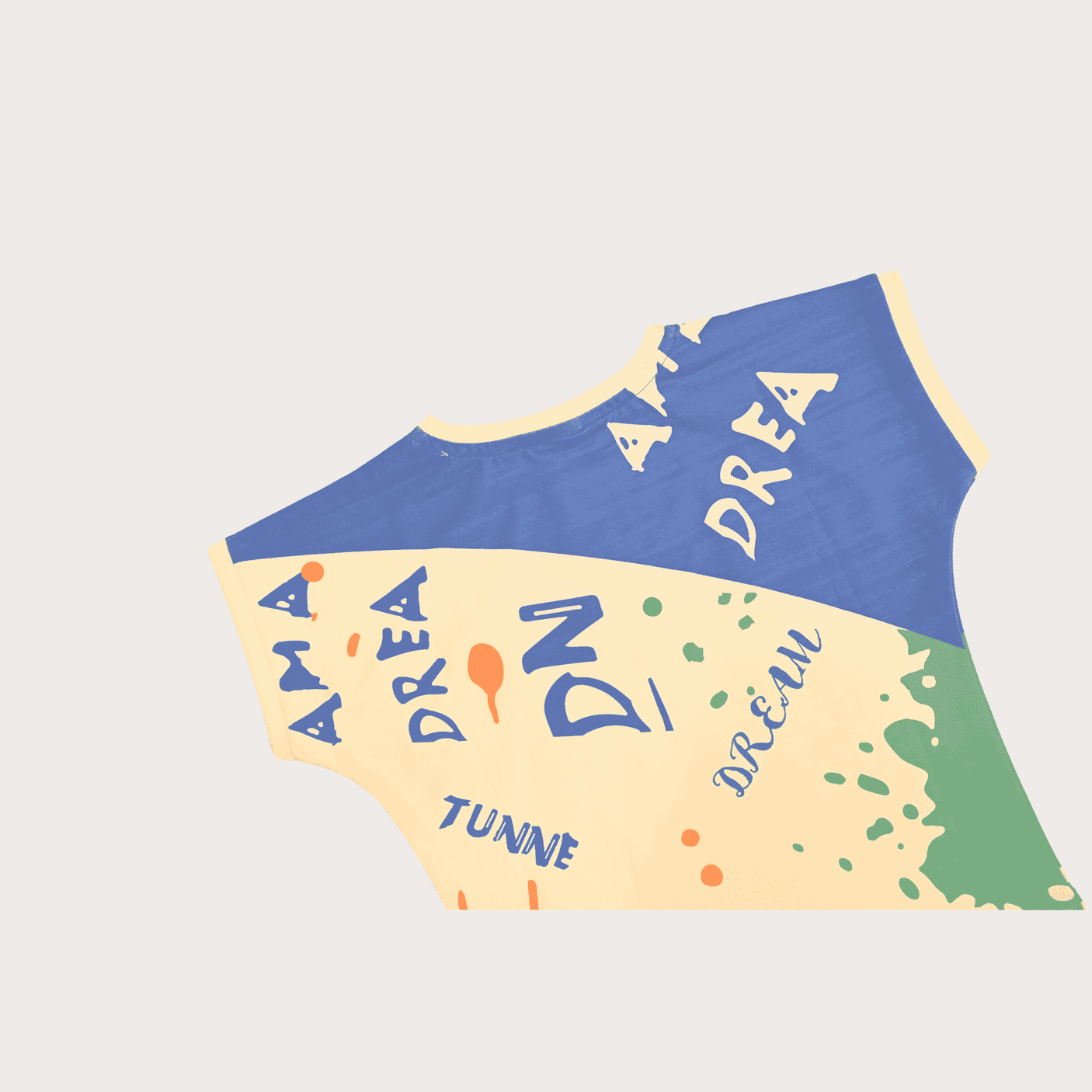 Girls Casual Half Sleeves Printed Crop Top - Blue