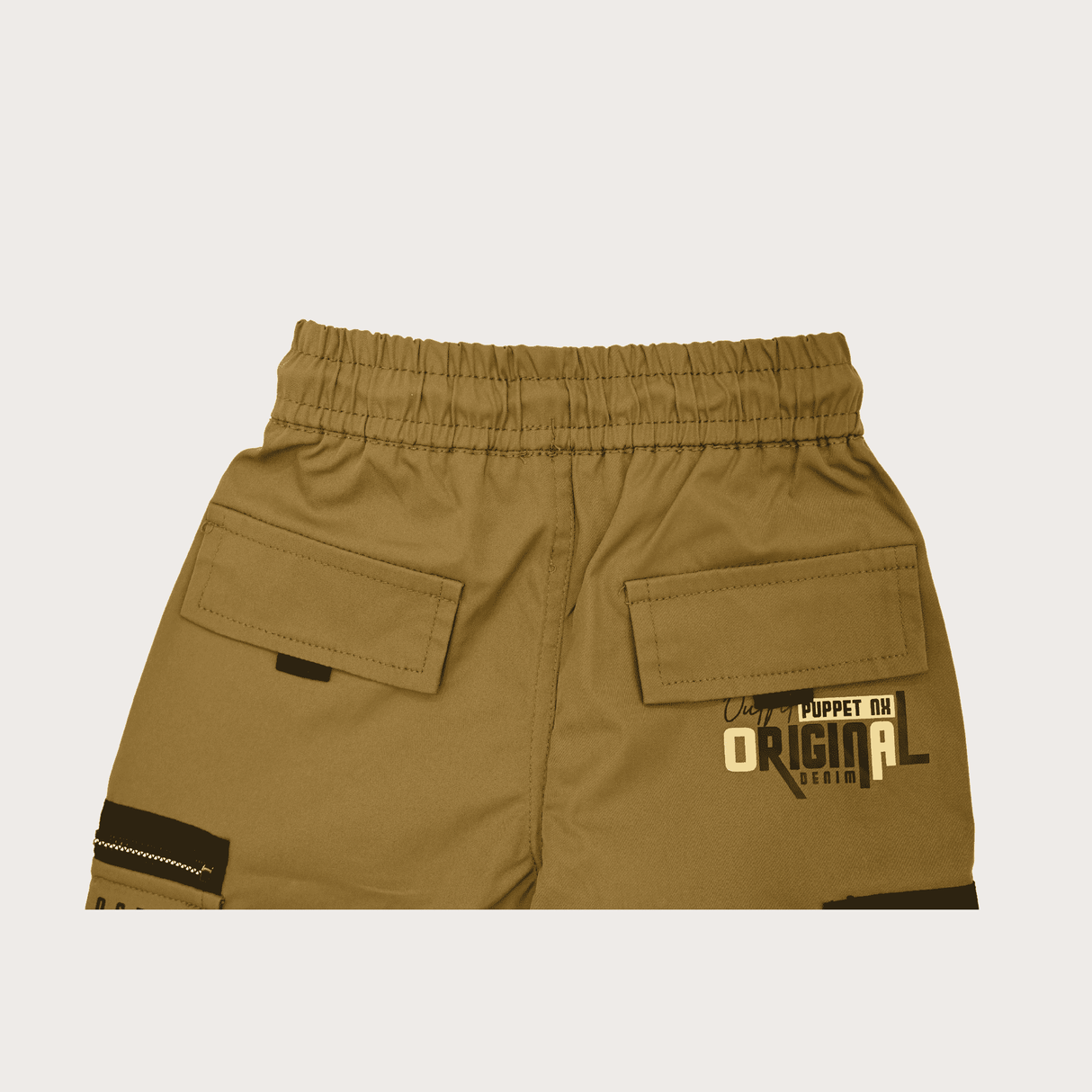 Boys Casual Fashion Cotton Joggers With Rib - P.Green