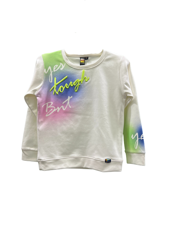 White boys' short-sleeve T-shirt with a large, colorful retro graphic of The Pink Panther wearing yellow star-shaped sunglasses and a blue Hawaiian shirt, styled like a comic book cover