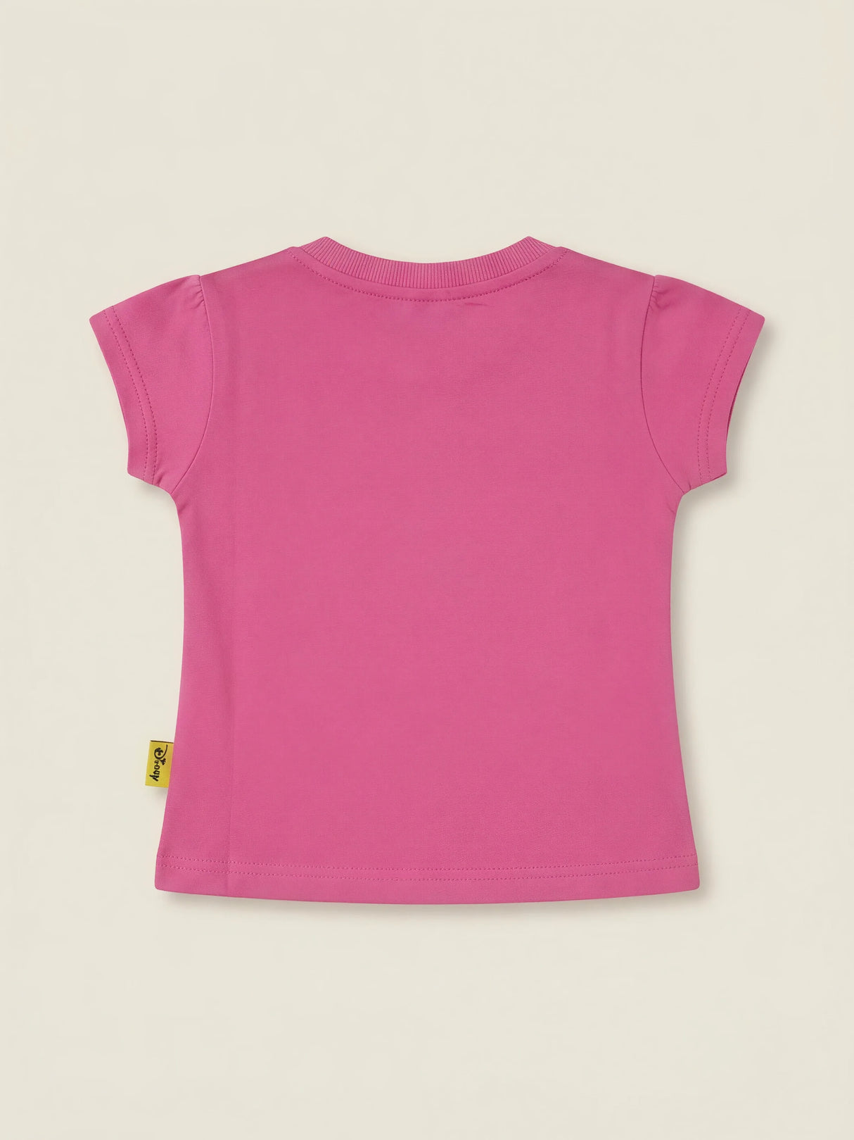 Girls Pink Frozen Printed Puff Sleeve T-Shirt