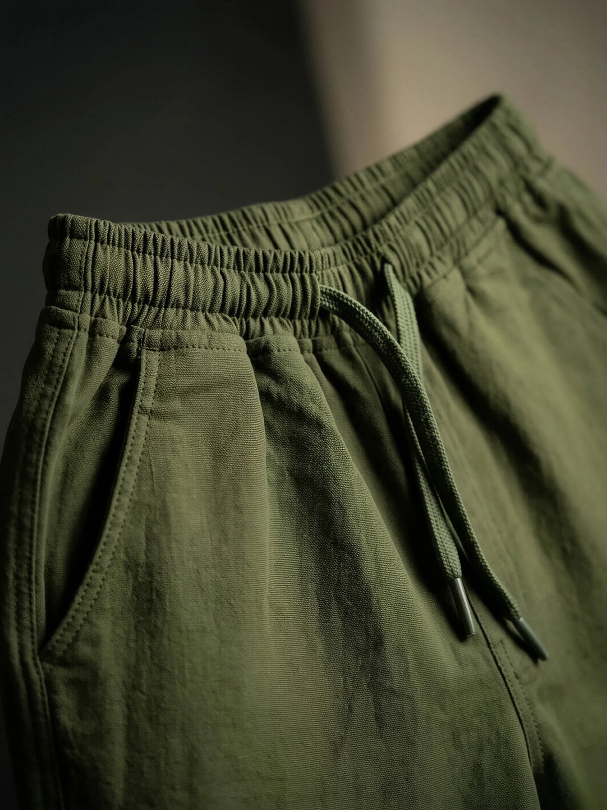 Boys' Forest Green Lightweight Casual Cotton Pants