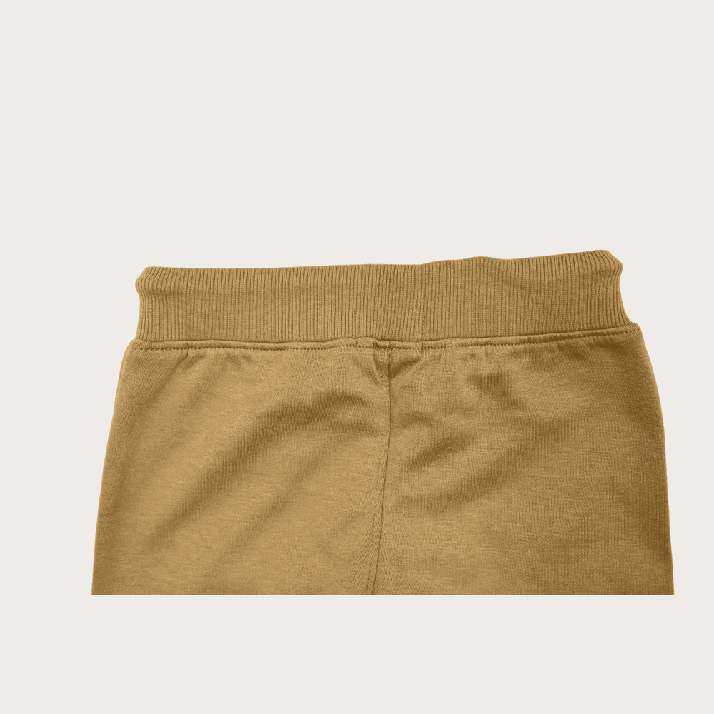 Boys Leisure Plain Elastic Waist Track Pant With Rib - Grey