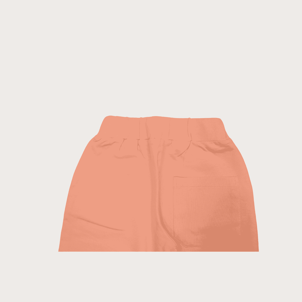 Girls Leisure Plain Rib Waist Track Pant With Rib  - Pink