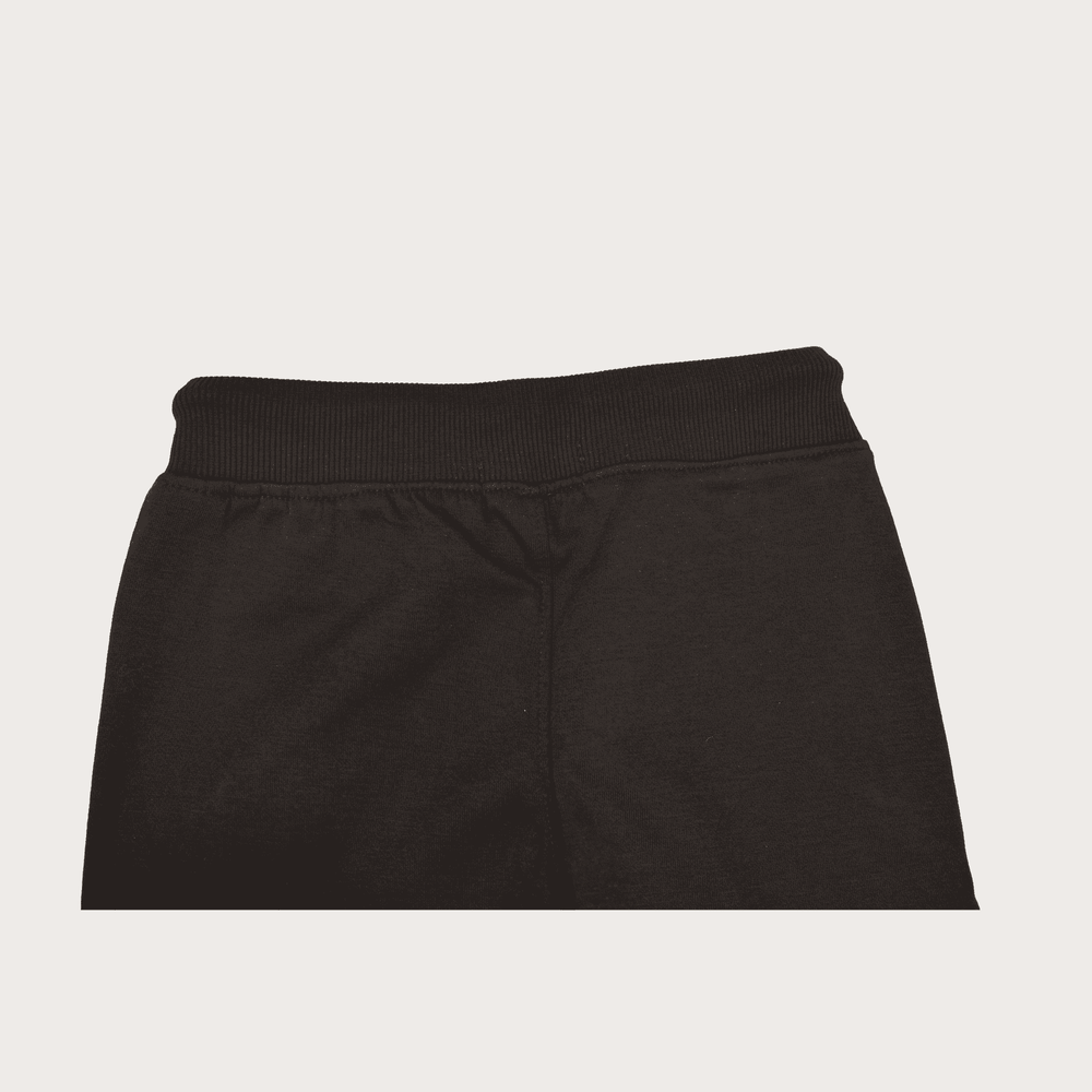 Boys Leisure Plain Elastic Waist Track Pant With Rib - Navy Blue