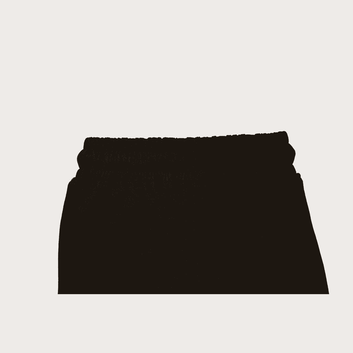 Boys Leisure Plain Rib Waist Track Pant W/O Rib - Black