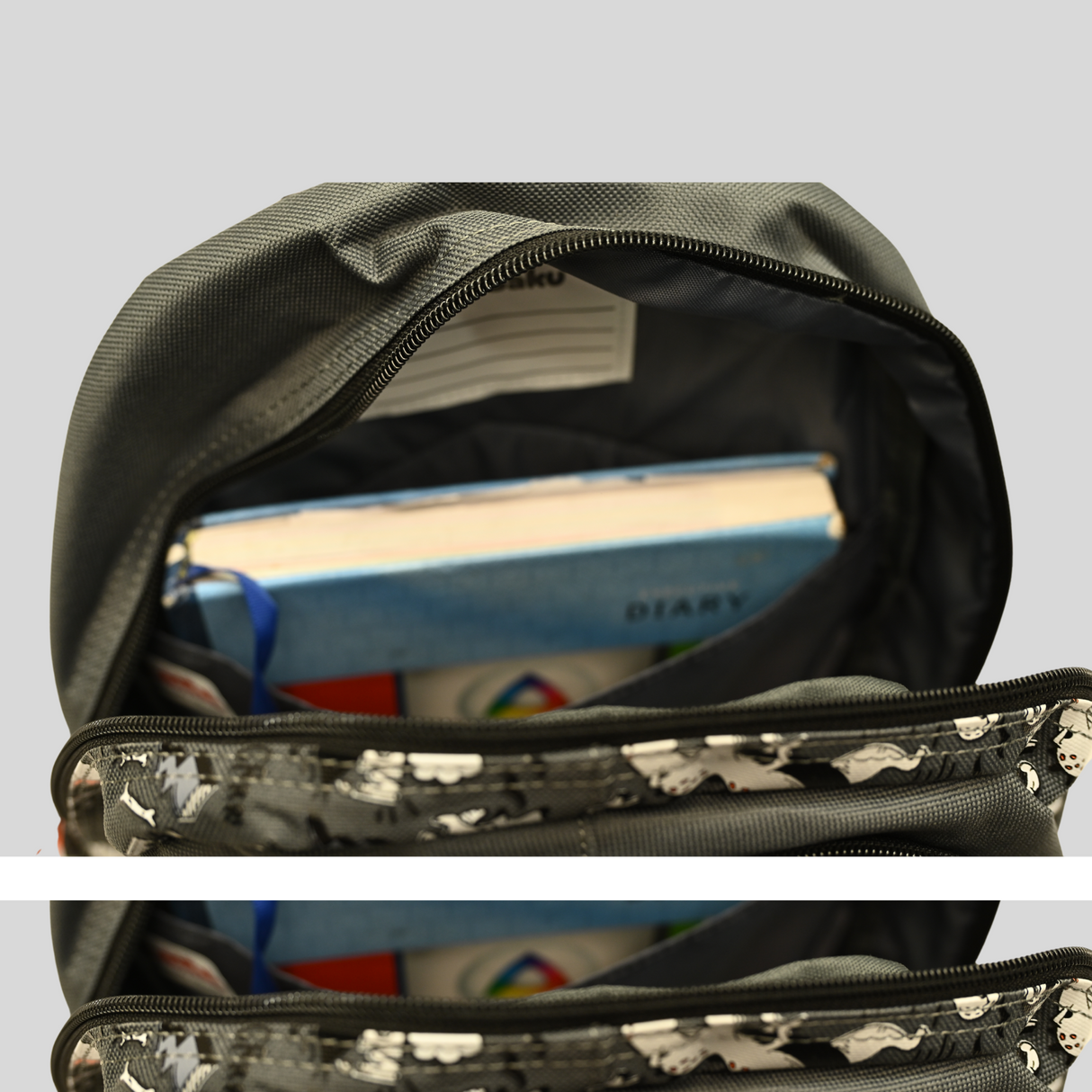 BT School Bag Back Pack For UNISEX - Grey.