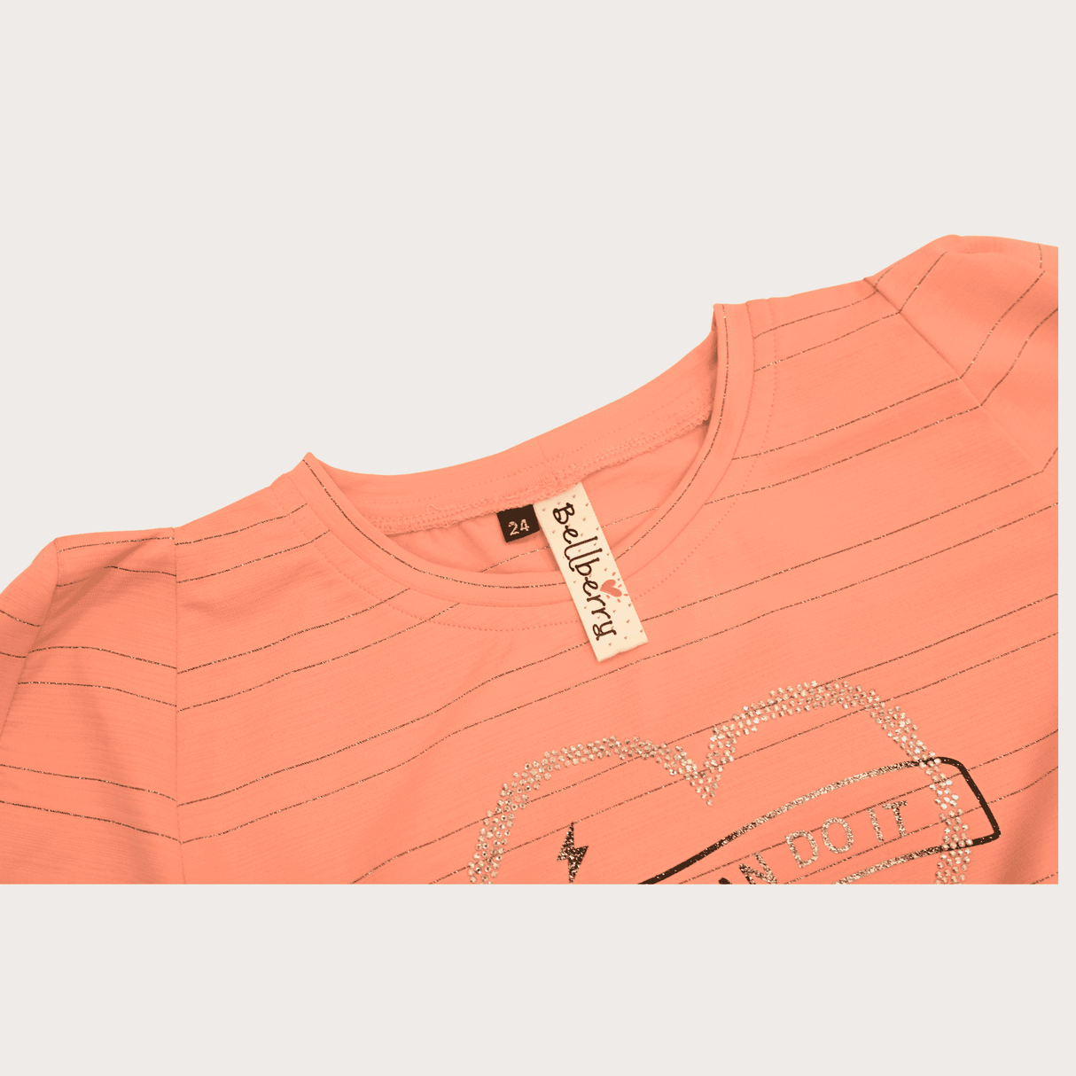 Girls Casual Printed Cotton Frocks - Orange