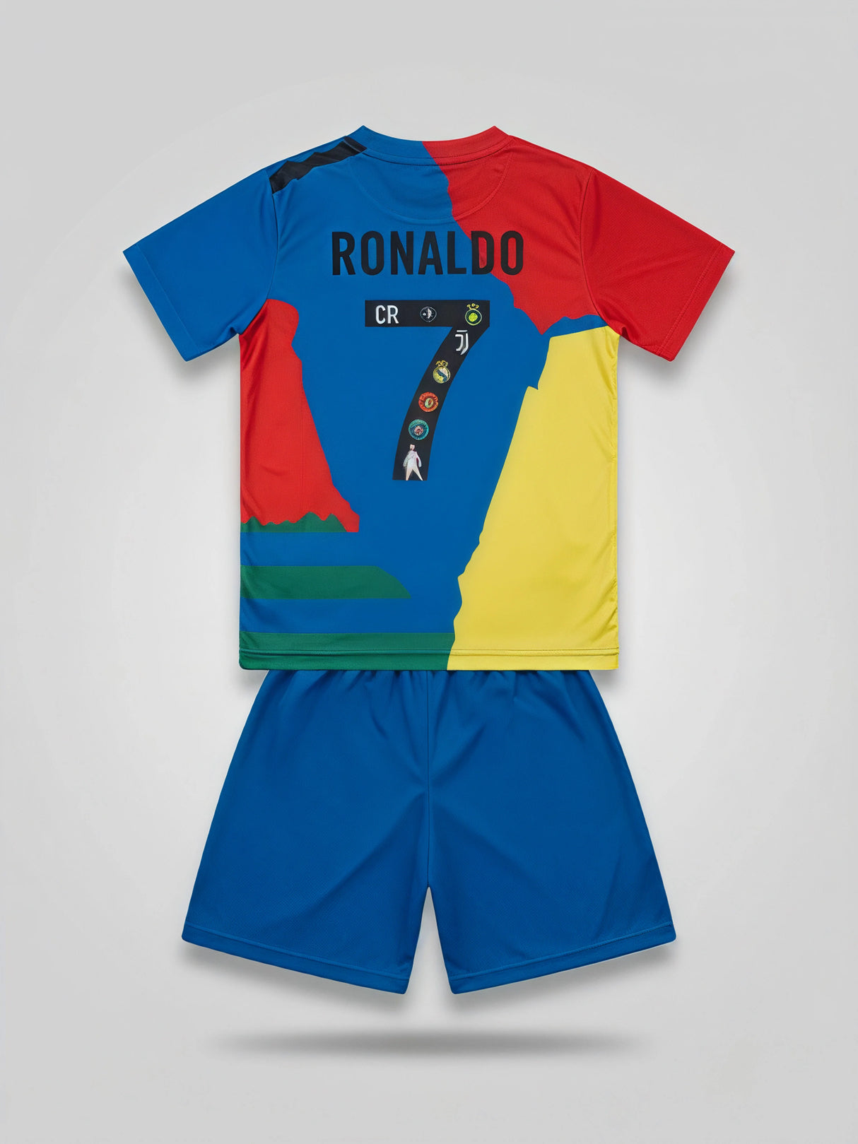 Boys Blue Printed Sports Co-Ord Set