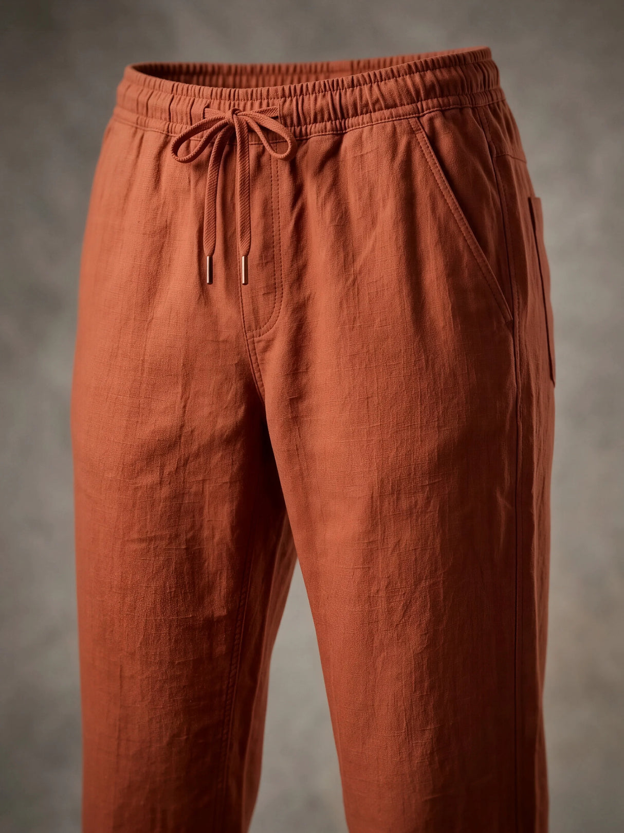 Boys' Burnt Orange Cotton Trackpants