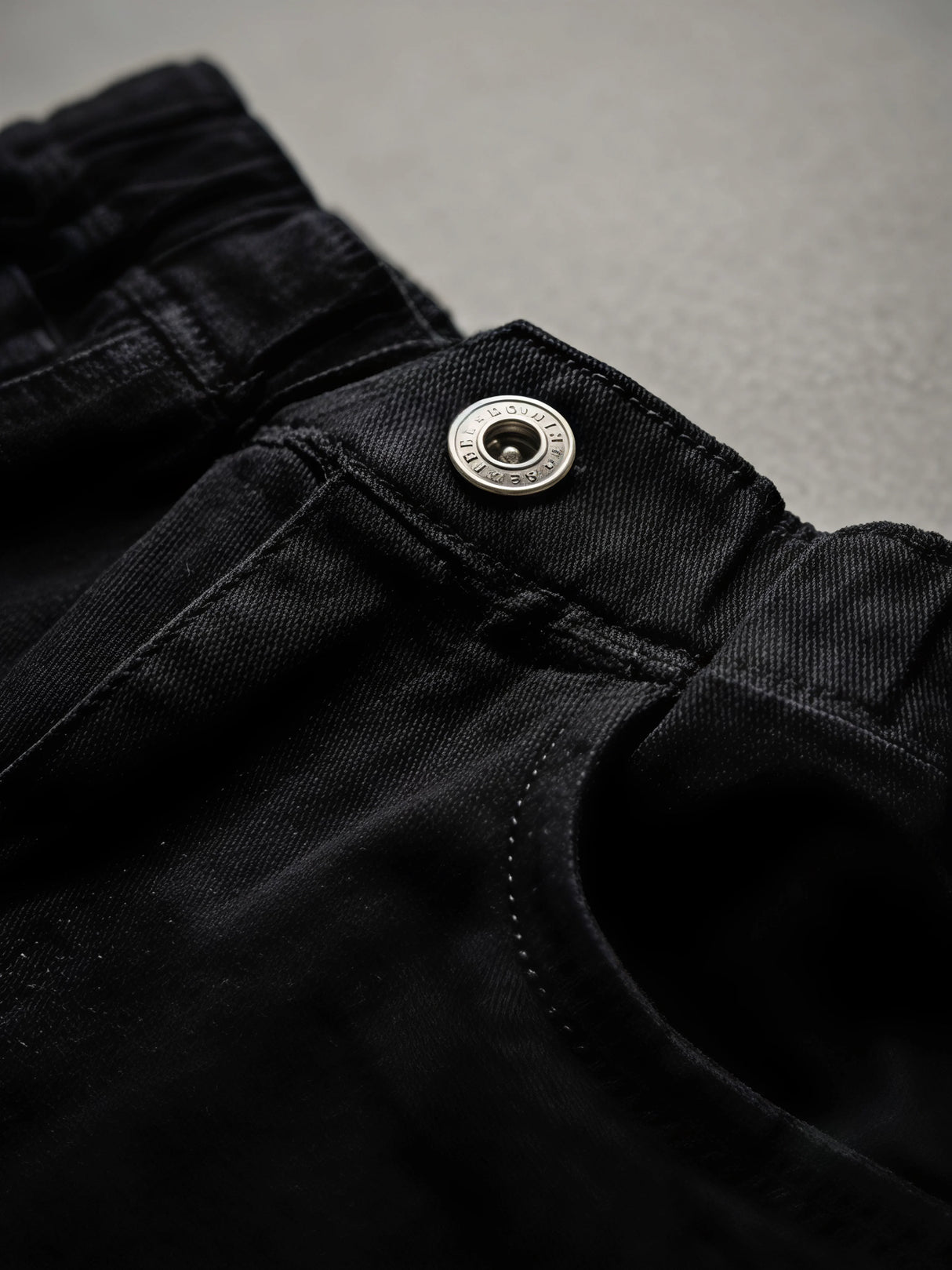 Boys Black Casual Denim Shorts