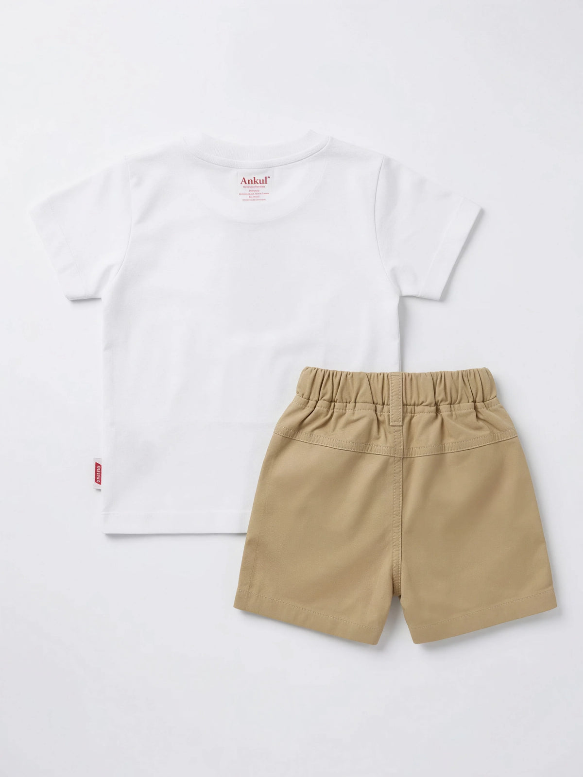 White Printed Boys Coordinate Set