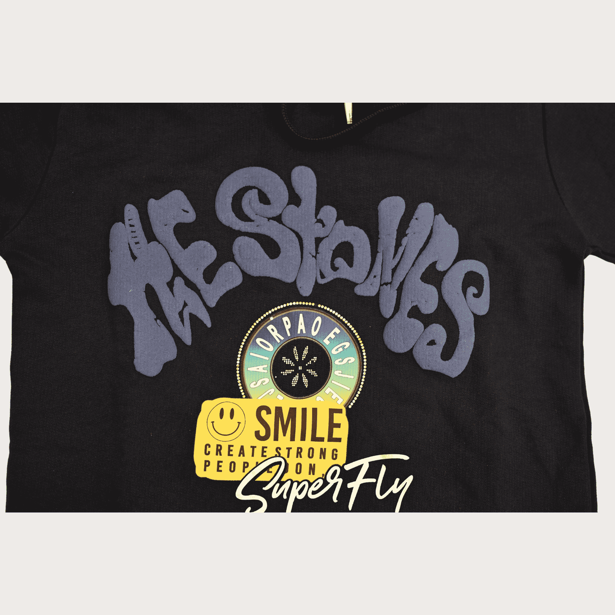 Boys Casual Coordinate Sets Printed Full Sleeves Track Pant Set - Navy Blue