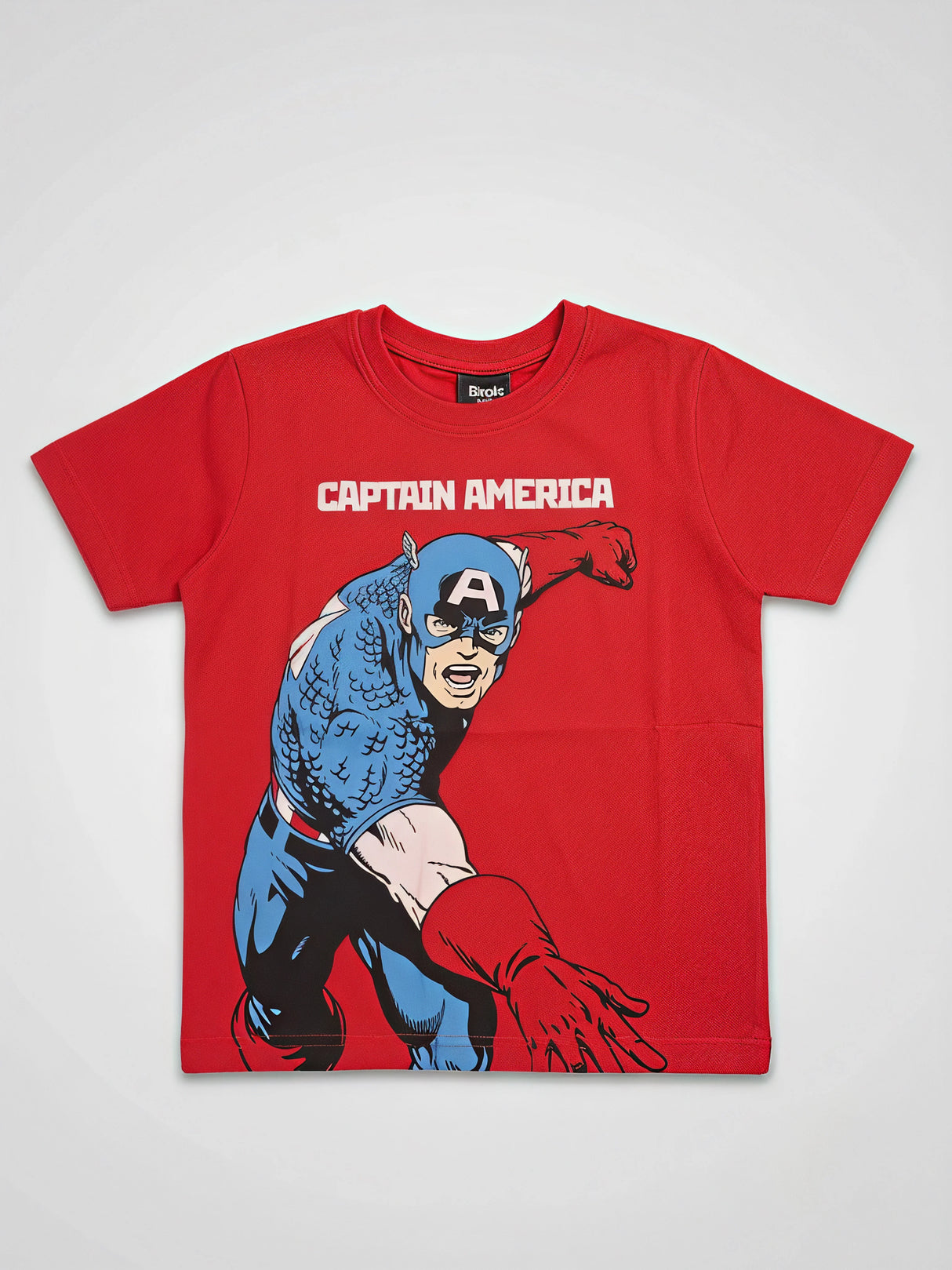 Boys Red Captain America Graphic T-Shirt