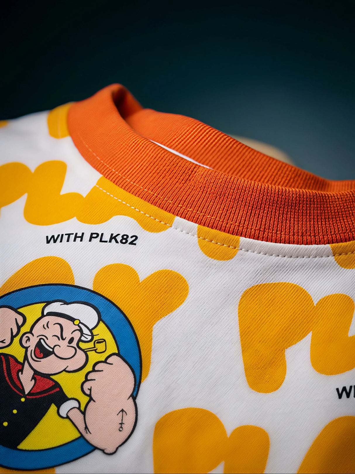 Boys Orange Play Typography Printed Round Neck T-Shirt