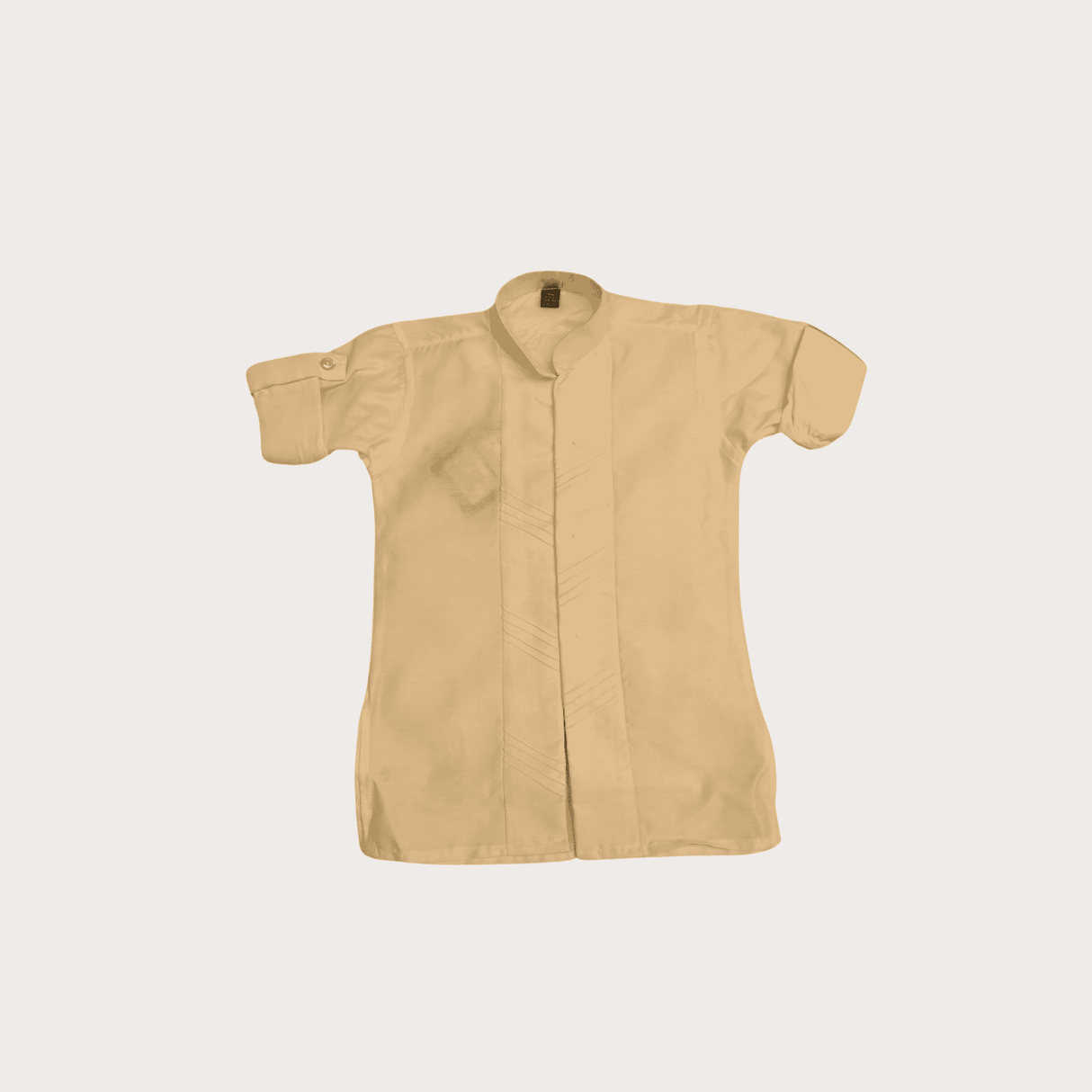 Boys Traditional Self Design Chuddidar Kurta with Koti - Cream
