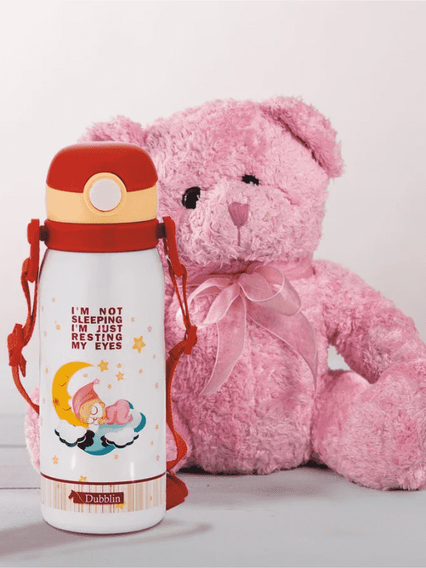 Dubblin Water Bottle  Donut Steel450 Ml Brown For Unisex.