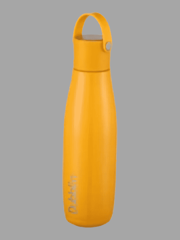 Dubblin Water Bottle Kiwi Steel 700 Ml Yellow For Unisex