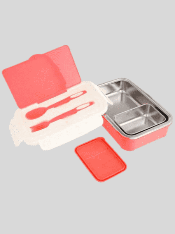 Dubblin Lunch Box Steel Tom 850 Ml Pink For Girls.