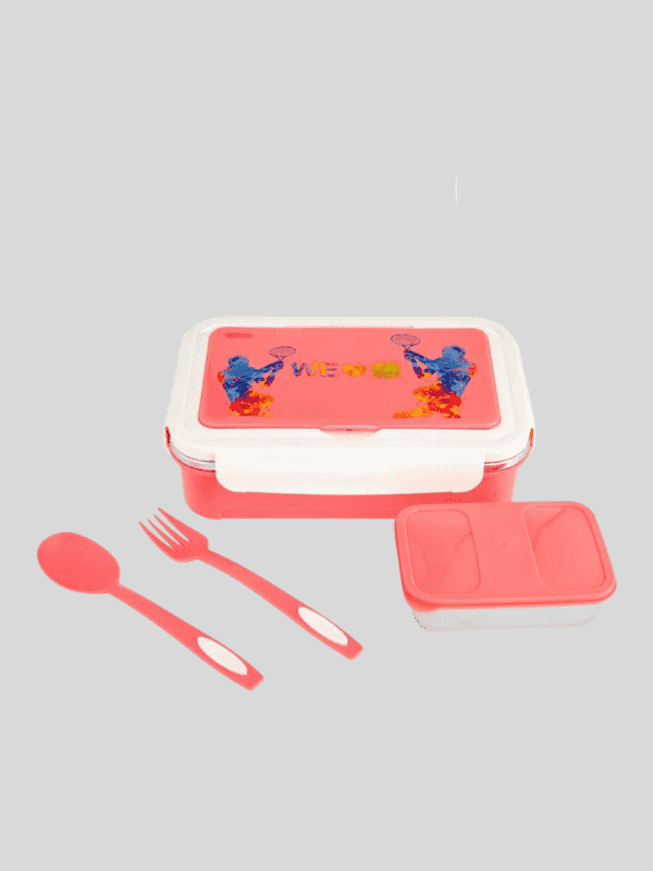 Dubblin Lunch Box Steel Tom 850 Ml Pink For Girls.