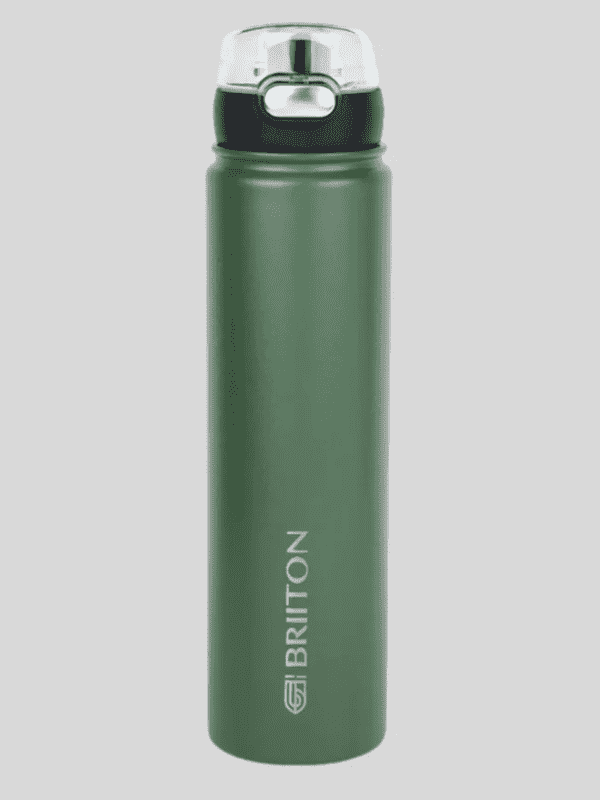 Briiton Water Bottle Titus Steel 750 Ml Green For Unisex.