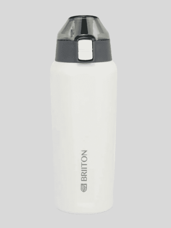 Briiton Water Bottle Tokyo Steel 650 Ml White For Unisex.