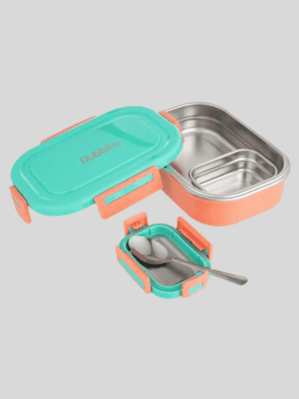 Dubblin Lunch Box Steel Candy 750 Ml Green For Unisex.