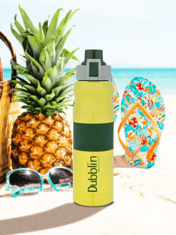 Dubblin Water Bottle Young Steel700 Ml Green For Unisex.