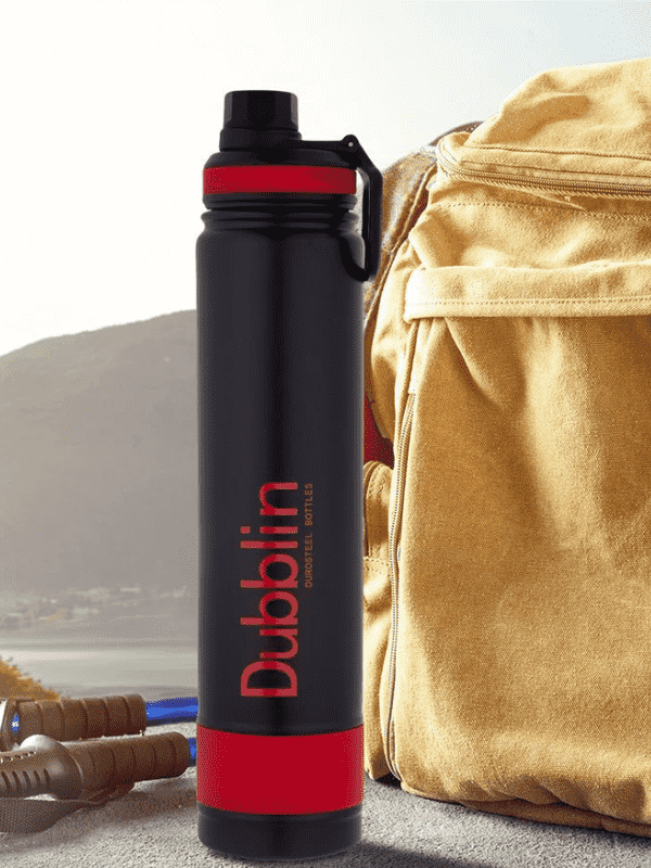 Dubblin Water Bottle Trump Steel1000 Ml Red For Unisex.