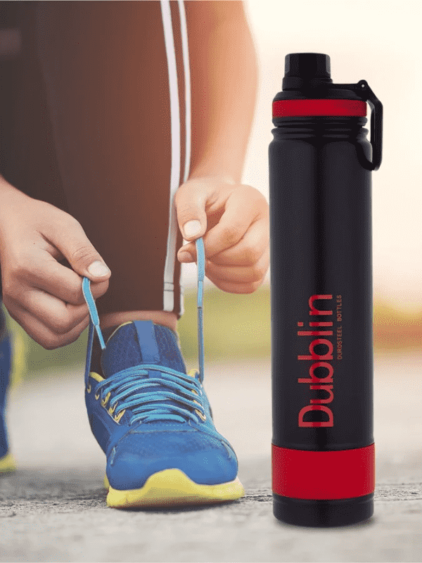 Dubblin Water Bottle Trump Steel1000 Ml Red For Unisex.