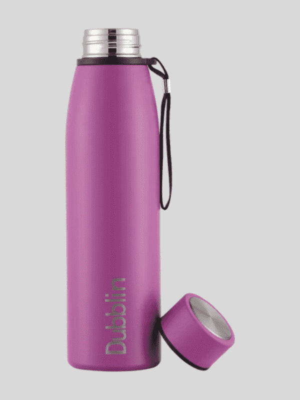 Dubblin Water Bottle Messi Steel950 Ml Purple For Unisex.
