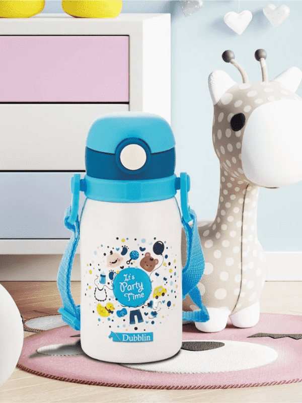 Dubblin Water Bottle Steel Donut Steel300 Ml Blue For Unisex.