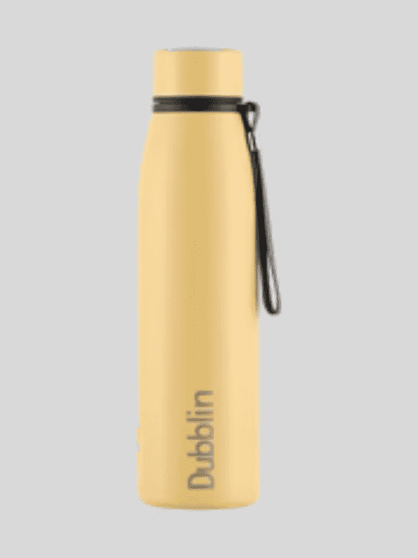 Dubblin Water Bottle Messi Steel 950 Ml Yellow For Unisex