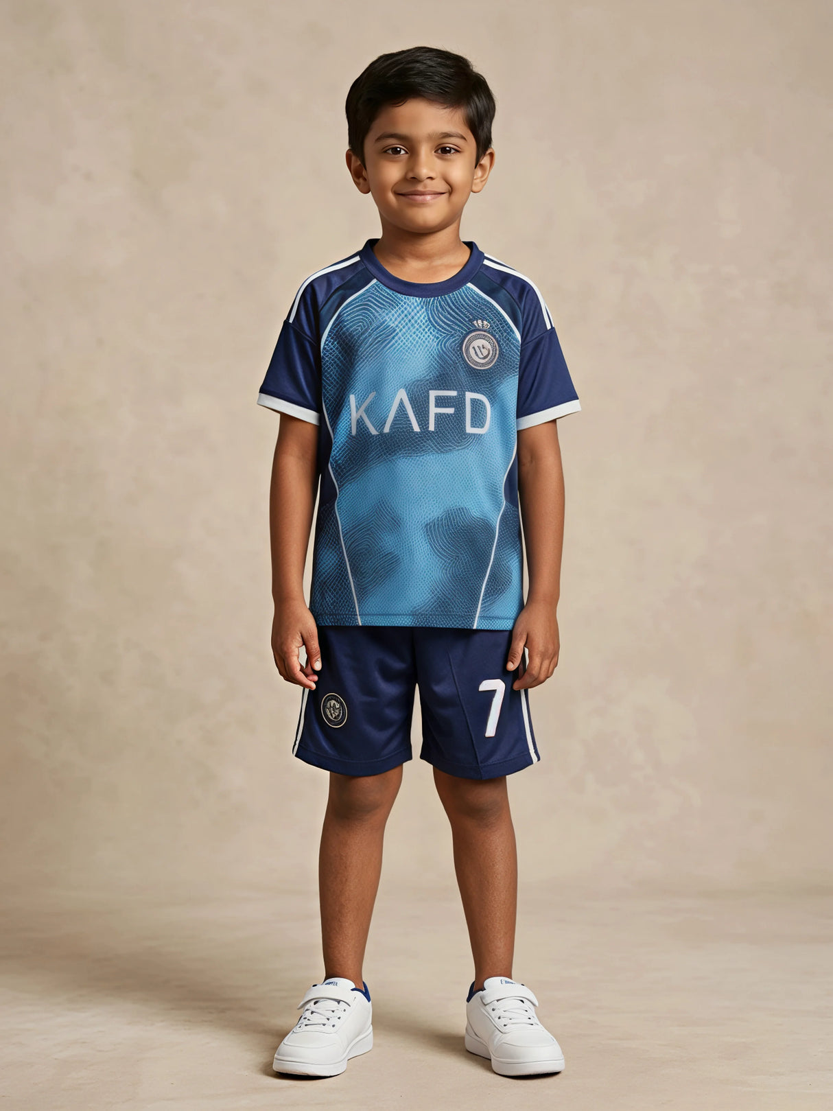 Boys Printed Blue Sports Coordinate Sets with T-Shirt and Shorts