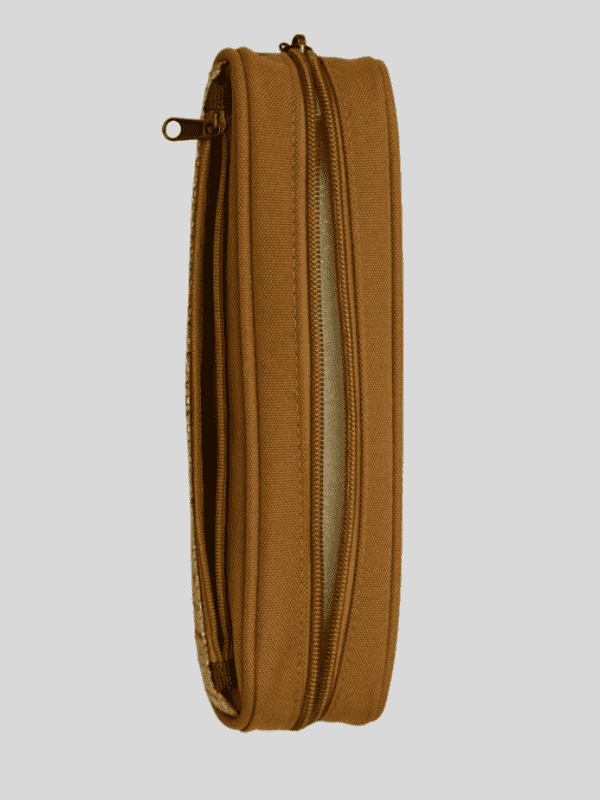 RS Pouch SINGLE ZIP Free Size - Brown