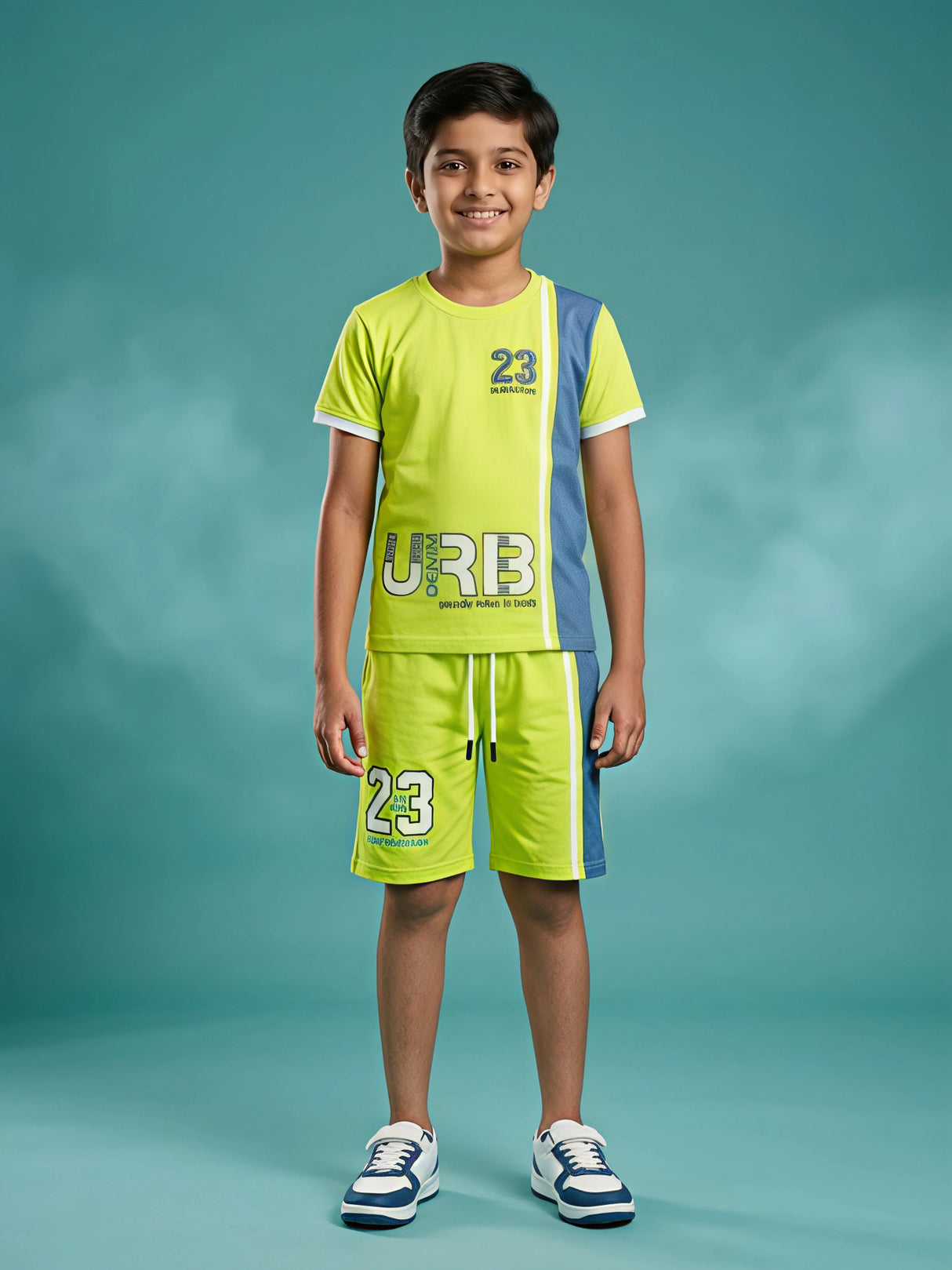 Boys Lime Green Urban Sports 23 Coordinate Set