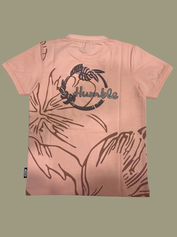 Pink Humble Graphic Kids T-Shirt