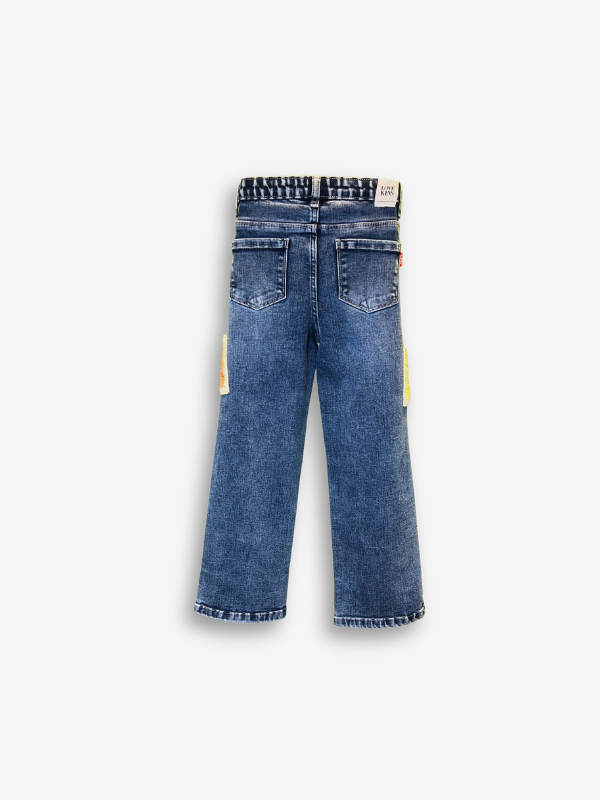 Boys' Classic Dark Blue Slim-Fit Jeans
