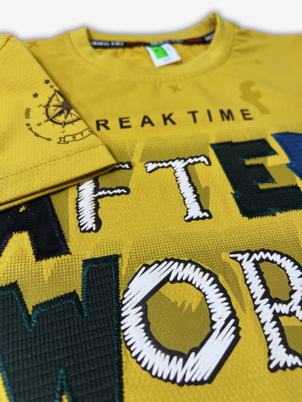 Boys' Mustard Yellow Textured