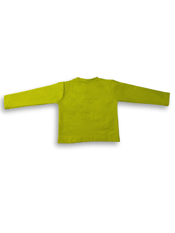 Girls' Lime Green Long-Sleeve T-Shirt