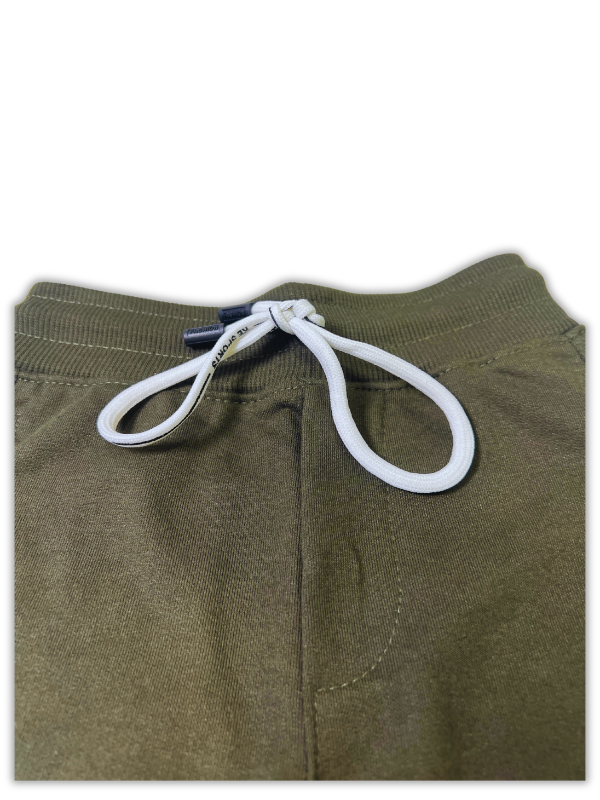 Boys' Olive Green Graphic Jogger Pants