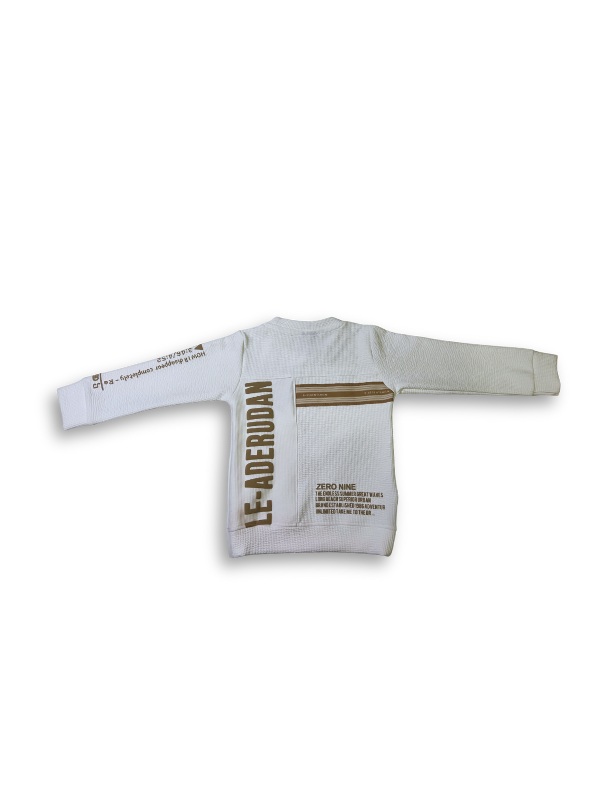 Boys' ombré t-shirt that fades from cream/white to dark grey, featuring a colorful pixelated graphic of a head wearing a blue beanie and the text "Rock 'n Roll."
Export to Sheets