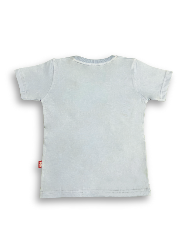 Boys' Light Blue Captain America "First Avenger" Graphic T-Shirt.