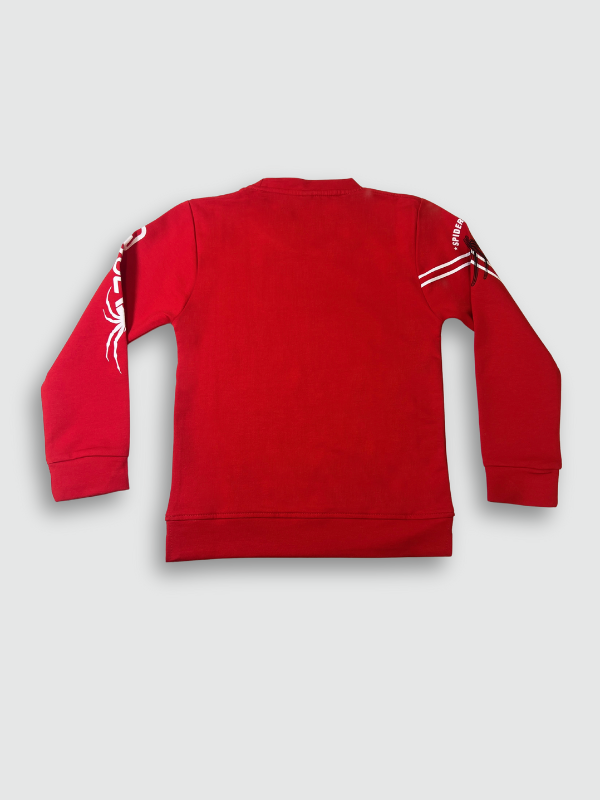 Bright red boys' short-sleeve T-shirt with a large, colorful graphic of Marvel's Thor holding Mjolnir (his hammer) and the bold yellow "THOR" logo.