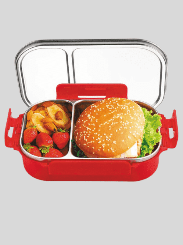 Signora Ware Lunch Box Steel 3567 750 Ml Red For Unisex